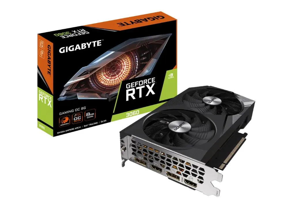 Gigabyte Graficka karta GIGABYTE RTX 3060 GAMING OC 2.0 NVD/8GB/GDDR6/128bit/crna Slika 1